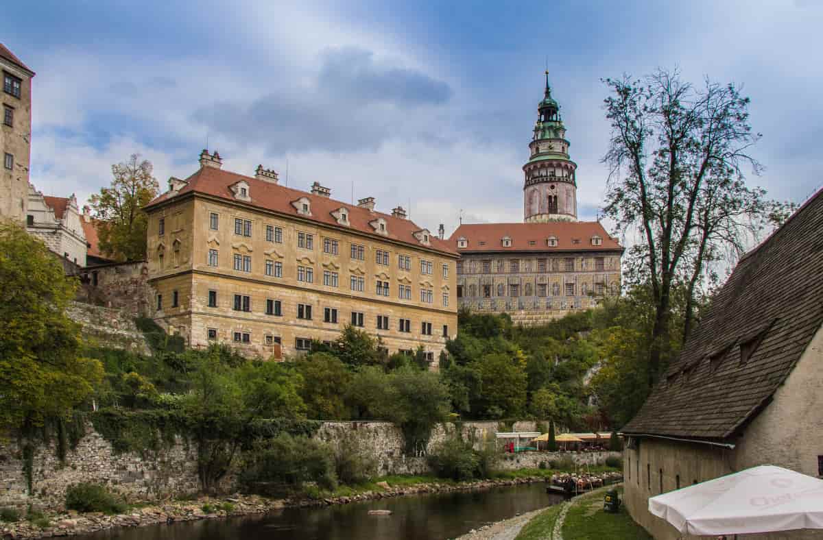 Замок Крумлов в Чехии фото